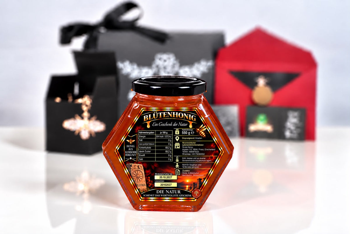Honey with Strawberry Flavour - Gift Box